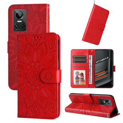 Embossed Sunflower Leather Phone Case, For OPPO Realme C15 / C12 / C25, For OPPO Realme C21 / C21Y, For OPPO Realme C31, For OPPO Realme C35 4G / Narzo 50A Prime, For OPPO Realme GT Neo2, For OPPO Realme GT Neo3, For OPPO Realme 9i / A36 4G / A76 4G   ...