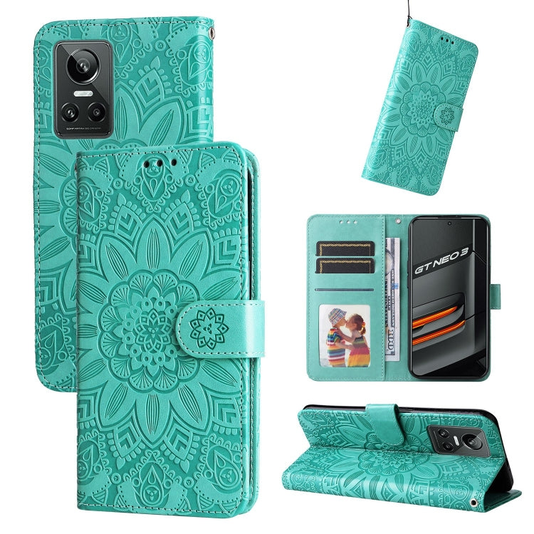 Embossed Sunflower Leather Phone Case, For OPPO Realme C15 / C12 / C25, For OPPO Realme C21 / C21Y, For OPPO Realme C31, For OPPO Realme C35 4G / Narzo 50A Prime, For OPPO Realme GT Neo2, For OPPO Realme GT Neo3, For OPPO Realme 9i / A36 4G / A76 4G   ...