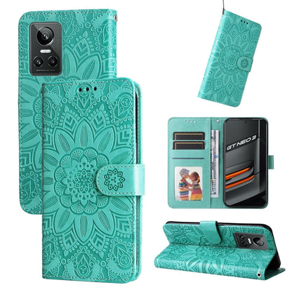 Embossed Sunflower Leather Phone Case, For OPPO Realme C15 / C12 / C25, For OPPO Realme C21 / C21Y, For OPPO Realme C31, For OPPO Realme C35 4G / Narzo 50A Prime, For OPPO Realme GT Neo2, For OPPO Realme GT Neo3, For OPPO Realme 9i / A36 4G / A76 4G   ...