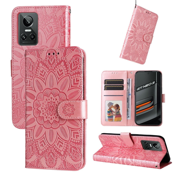 Embossed Sunflower Leather Phone Case, For OPPO Realme C15 / C12 / C25, For OPPO Realme C21 / C21Y, For OPPO Realme C31, For OPPO Realme C35 4G / Narzo 50A Prime, For OPPO Realme GT Neo2, For OPPO Realme GT Neo3, For OPPO Realme 9i / A36 4G / A76 4G   ...