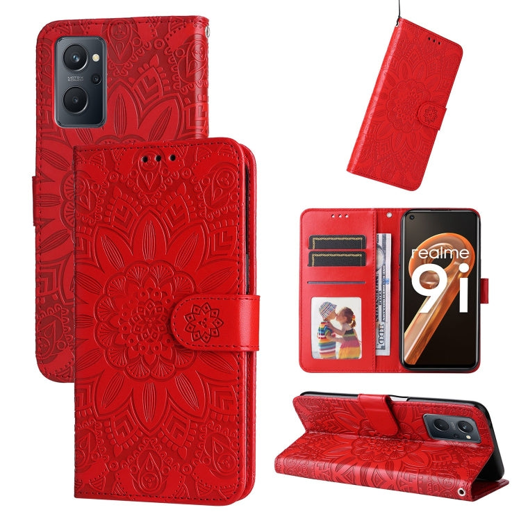 Embossed Sunflower Leather Phone Case, For OPPO Realme C15 / C12 / C25, For OPPO Realme C21 / C21Y, For OPPO Realme C31, For OPPO Realme C35 4G / Narzo 50A Prime, For OPPO Realme GT Neo2, For OPPO Realme GT Neo3, For OPPO Realme 9i / A36 4G / A76 4G   ...