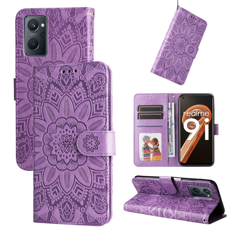 Embossed Sunflower Leather Phone Case, For OPPO Realme C15 / C12 / C25, For OPPO Realme C21 / C21Y, For OPPO Realme C31, For OPPO Realme C35 4G / Narzo 50A Prime, For OPPO Realme GT Neo2, For OPPO Realme GT Neo3, For OPPO Realme 9i / A36 4G / A76 4G   ...
