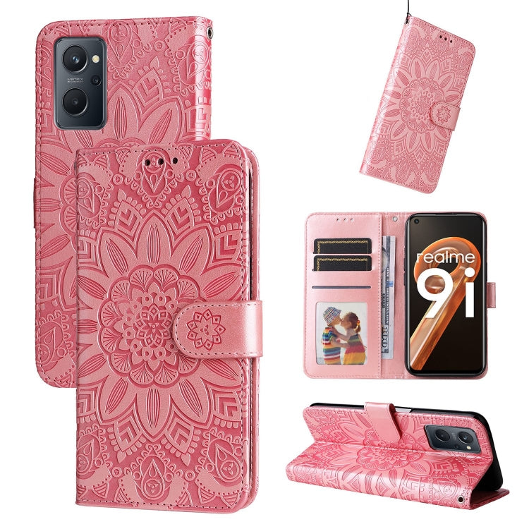 Embossed Sunflower Leather Phone Case, For OPPO Realme C15 / C12 / C25, For OPPO Realme C21 / C21Y, For OPPO Realme C31, For OPPO Realme C35 4G / Narzo 50A Prime, For OPPO Realme GT Neo2, For OPPO Realme GT Neo3, For OPPO Realme 9i / A36 4G / A76 4G   ...