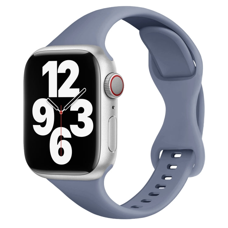 Small Waist Butterfly Buckle Watch Band For Apple Watch Series, 7 45mm / 6&SE&5&4 44mm / 3&2&1 42mm, 7 41mm / 6&SE&5&4 40mm / 3&2&1 38mm