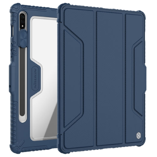 Étui en cuir avec béquille NILLKIN Bumper Pro Camshield, pour Samsung Galaxy Tab S7