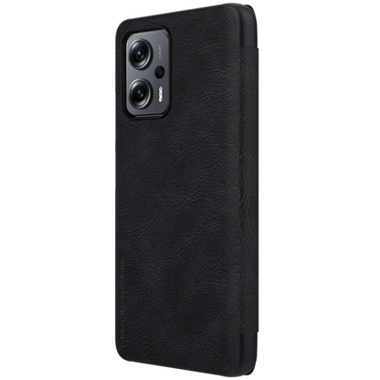 NILLKIN QIN Series Crazy Horse Texture Leather Phone Case, For Xiaomi Redmi Note 11T Pro/11T Pro+ 5G/Poco X4 GT 5G