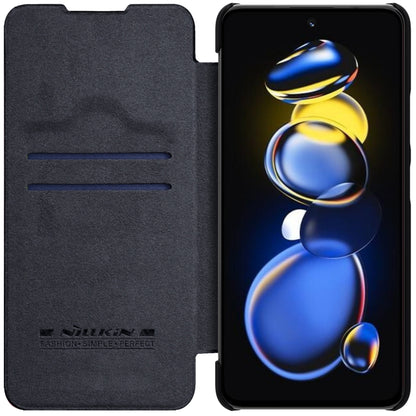 NILLKIN QIN Series Crazy Horse Texture Leather Phone Case, For Xiaomi Redmi Note 11T Pro/11T Pro+ 5G/Poco X4 GT 5G