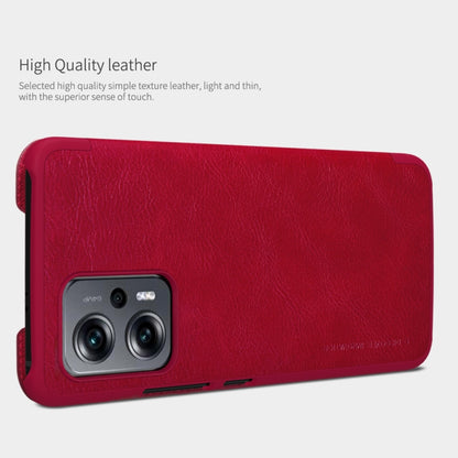 NILLKIN QIN Series Crazy Horse Texture Leather Phone Case, For Xiaomi Redmi Note 11T Pro/11T Pro+ 5G/Poco X4 GT 5G