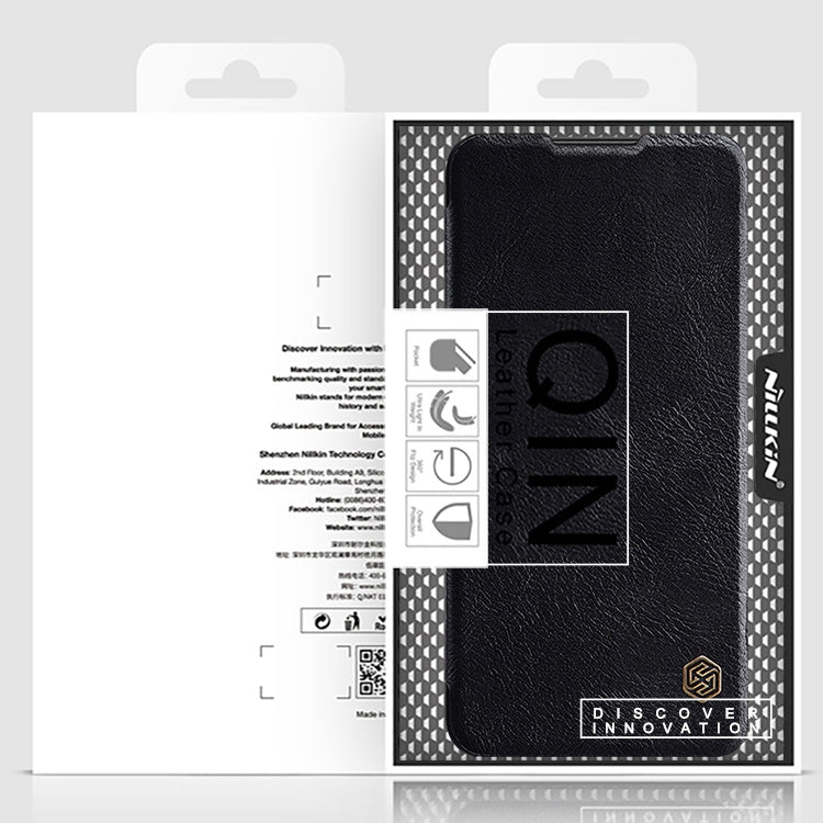 NILLKIN QIN Series Crazy Horse Texture Leather Phone Case, For Xiaomi Redmi Note 11T Pro/11T Pro+ 5G/Poco X4 GT 5G