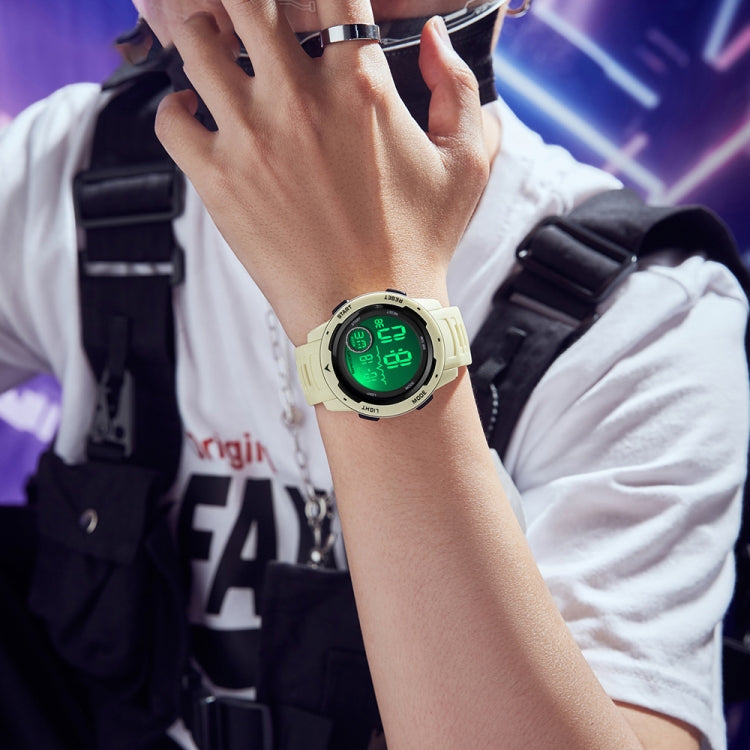 SANDA 2125 Montre électronique lumineuse étanche à double affichage