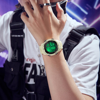 SANDA 2125 Montre électronique lumineuse étanche à double affichage