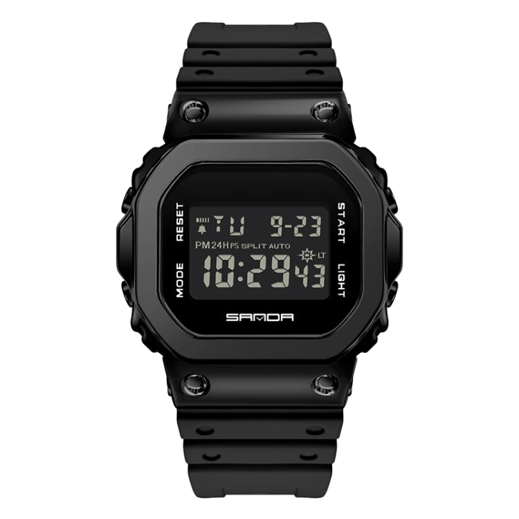 Montre Électronique SANDA 2126 à Double Affichage, Étanche, Lumineuse, avec Verre Trempé