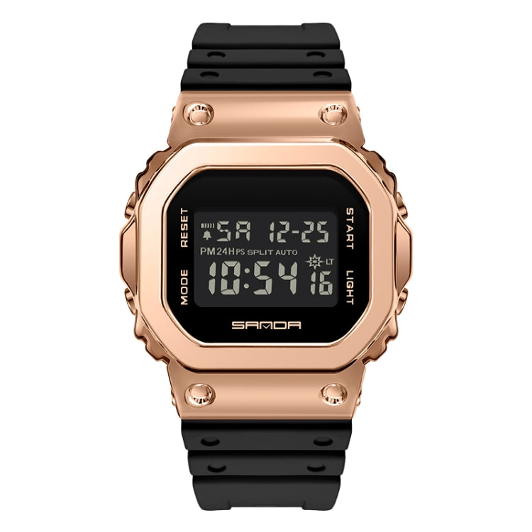 Montre Électronique SANDA 2126 à Double Affichage, Étanche, Lumineuse, avec Verre Trempé