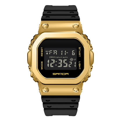 Montre Électronique SANDA 2126 à Double Affichage, Étanche, Lumineuse, avec Verre Trempé