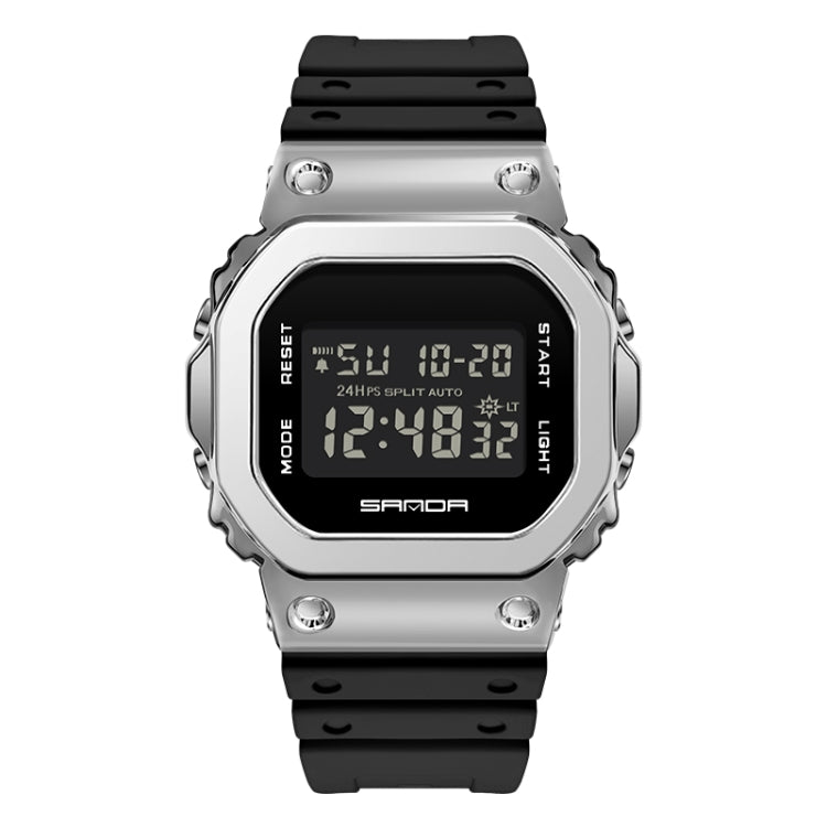 Montre Électronique SANDA 2126 à Double Affichage, Étanche, Lumineuse, avec Verre Trempé