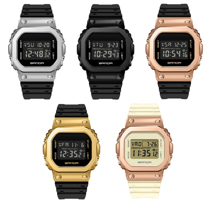 Montre Électronique SANDA 2126 à Double Affichage, Étanche, Lumineuse, avec Verre Trempé