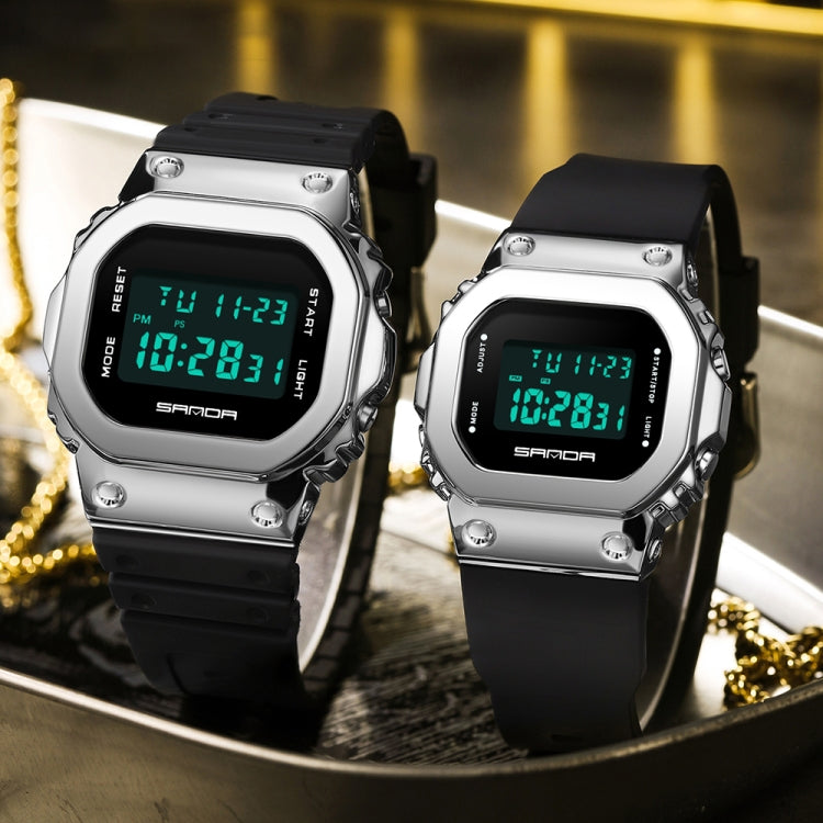 Montre Électronique SANDA 2126 à Double Affichage, Étanche, Lumineuse, avec Verre Trempé