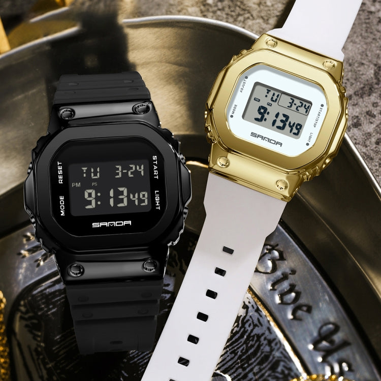Montre Électronique SANDA 2126 à Double Affichage, Étanche, Lumineuse, avec Verre Trempé