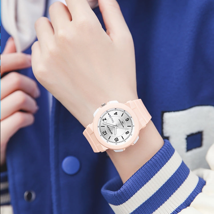 Montre électronique étanche à double calendrier avec bracelet en TPU Sanda 6097