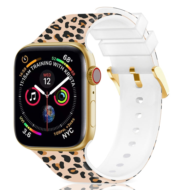 Square Buckle Color Printing Watch Band For Apple Watch Series, 7 45mm / 6&SE&5&4 44mm / 3&2&1 42mm, 7 41mm / 6&SE&5&4 40mm / 3&2&1 38mm