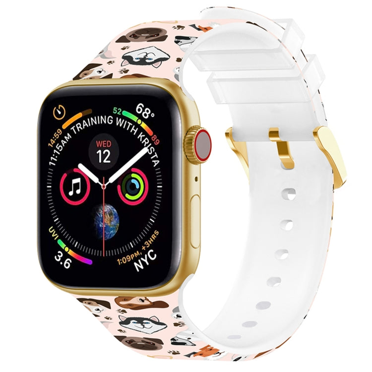 Square Buckle Color Printing Watch Band For Apple Watch Series