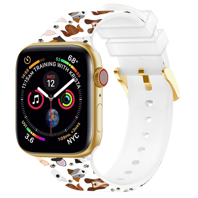 Square Buckle Color Printing Watch Band For Apple Watch Series