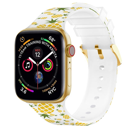 Square Buckle Color Printing Watch Band For Apple Watch Series, 7 45mm / 6&SE&5&4 44mm / 3&2&1 42mm, 7 41mm / 6&SE&5&4 40mm / 3&2&1 38mm
