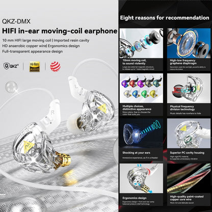QKZ DMX Sports In-ear HIFI 3.5mm Wired Control Earphone with Mic