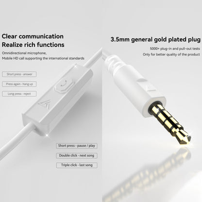 QKZ DMX Sports In-ear HIFI 3.5mm Wired Control Earphone with Mic