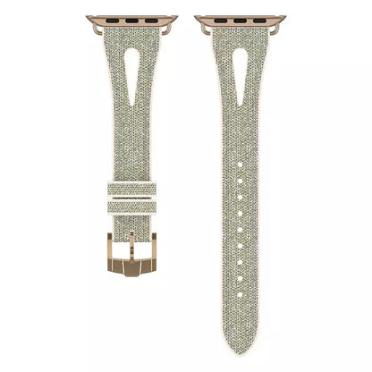 Slim Glitter Watch Band For Apple Watch Series, 7 45mm / 6&SE&5&4 44mm / 3&2&1 42mm, 7 41mm / 6&SE&5&4 40mm / 3&2&1 38mm