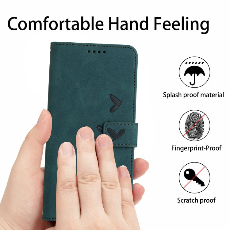 Skin Feel Heart Pattern Leather Phone Case With Lanyard, For Tecno Camon 17P/17 Pro, For Tecno Camon 18, For Tecno Camon 18 Premier, For Tecno Pop 5 LTE, For Tecno Pova 2, For Tecno Pova Neo, For Tecno Spark 6 Go/Go 2020, For Tecno Spark 7/7T          ...