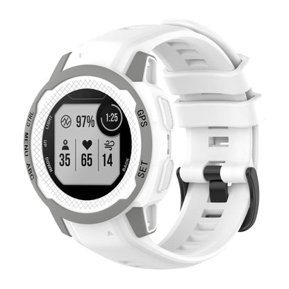 Solid Color Silicone Sports Watch Band, For Garmin Instinct 2S