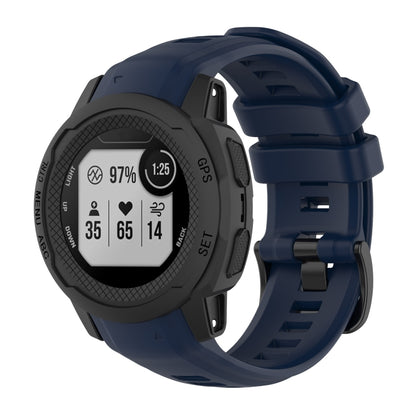 Solid Color Silicone Sports Watch Band, For Garmin Instinct 2S
