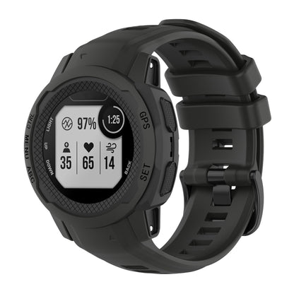Solid Color Silicone Sports Watch Band, For Garmin Instinct 2S
