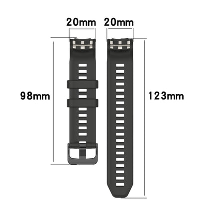 Solid Color Silicone Sports Watch Band, For Garmin Instinct 2S