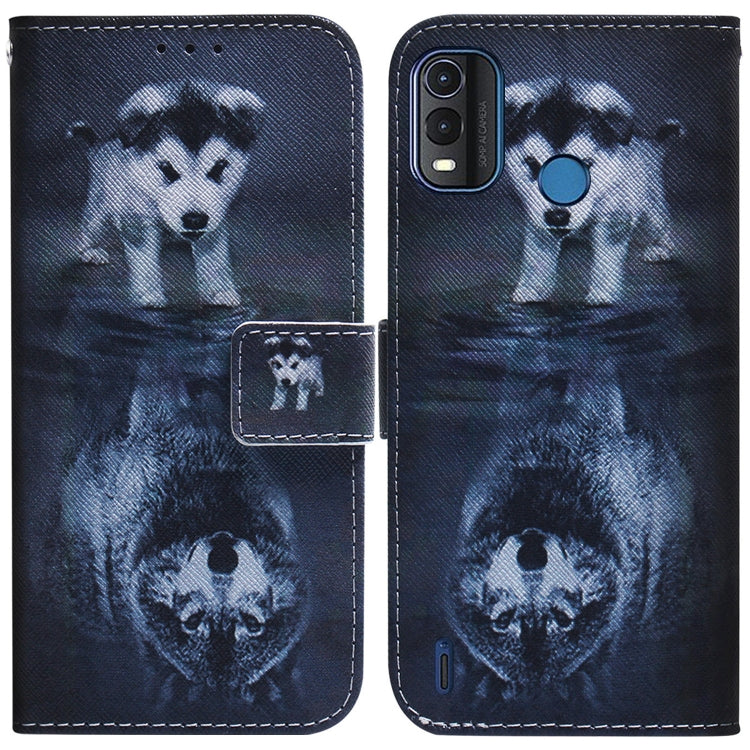 Coloured Drawing Leather Phone Case, For Nokia G11 Plus, For OPPO A57 2022 4G