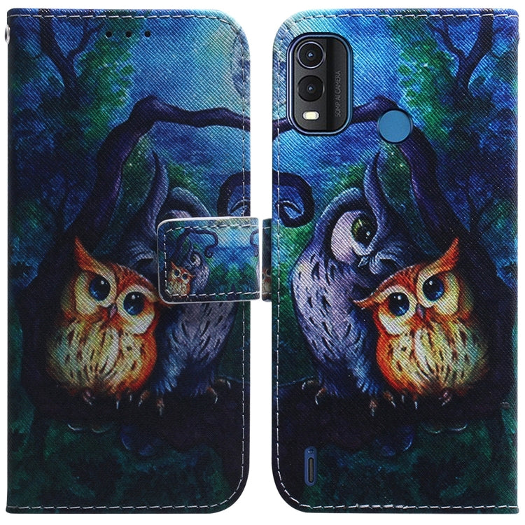Coloured Drawing Leather Phone Case, For Nokia G11 Plus, For OPPO A57 2022 4G