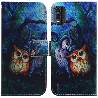 Coloured Drawing Leather Phone Case, For Nokia G11 Plus, For OPPO A57 2022 4G