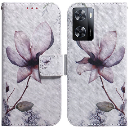 Coloured Drawing Leather Phone Case, For Nokia G11 Plus, For OPPO A57 2022 4G