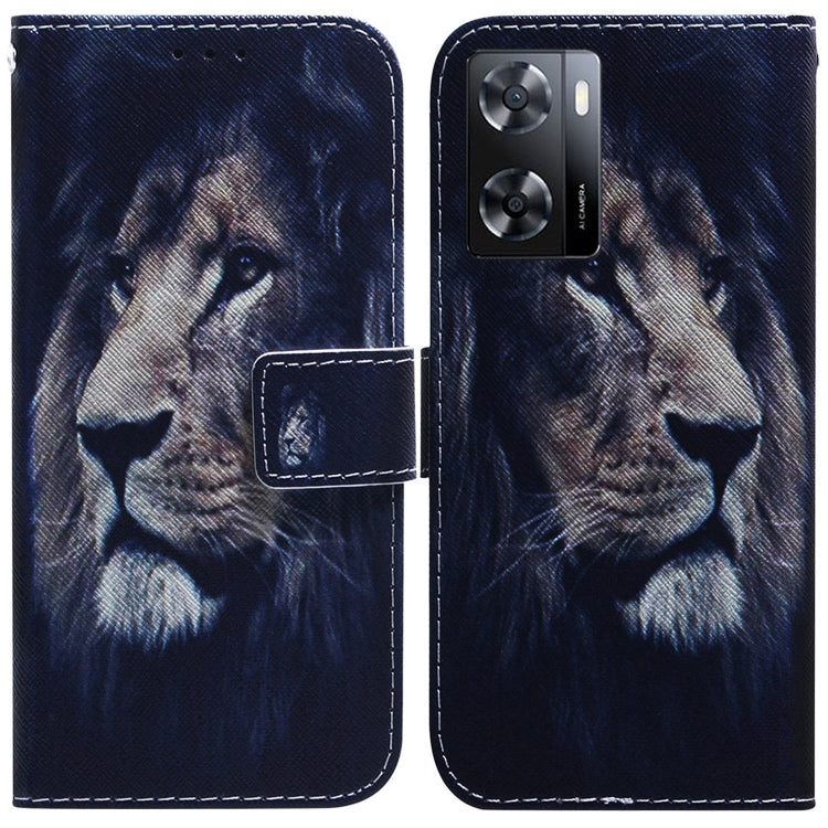 Coloured Drawing Leather Phone Case, For Nokia G11 Plus, For OPPO A57 2022 4G