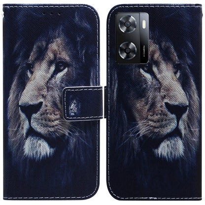 Coloured Drawing Leather Phone Case, For Nokia G11 Plus, For OPPO A57 2022 4G