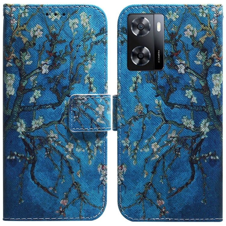 Coloured Drawing Leather Phone Case, For Nokia G11 Plus, For OPPO A57 2022 4G