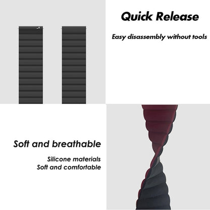 For Xiaomi Haylou Smart Watch 2 LS02 / RS4 / RS4 Plus Reverse Buckle Magnetic Silicone Watch Band