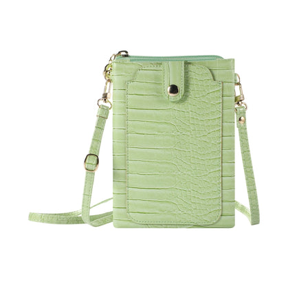 Stone Texture Card Holder Mobile Phone Bag, with Short Strap, with Long Strap, Zipper with Long Strap