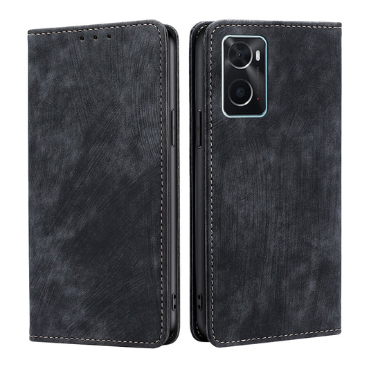 RFID Anti-theft Brush Magnetic Leather Phone Case, For OPPO A36 4G/A76 4G Global, For OPPO Find X2, For OPPO Find X5, For OPPO K10 Pro 5G, For OPPO Reno6 Pro, For OPPO Reno8 5G, For OPPO Reno8 Pro+ 5G, For Realme 9 Pro/V25/Q5 5G, For Realme 9i