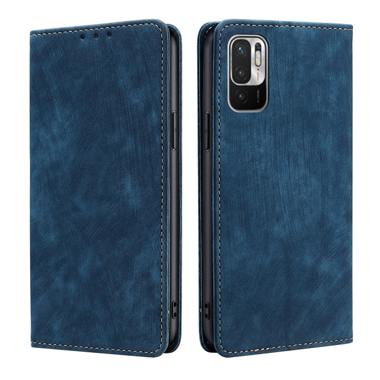 RFID Anti-theft Brush Magnetic Leather Phone Case, For Xiaomi Redmi Note 10 JE  Japan, For Xiaomi 12, For Xiaomi 12S Ultra, For Xiaomi Poco C40, For Xiaomi Poco M4 5G, For OnePlus Nord CE 2 5G