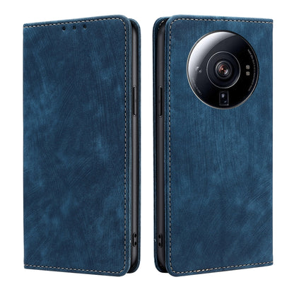 RFID Anti-theft Brush Magnetic Leather Phone Case, For Xiaomi Redmi Note 10 JE  Japan, For Xiaomi 12, For Xiaomi 12S Ultra, For Xiaomi Poco C40, For Xiaomi Poco M4 5G, For OnePlus Nord CE 2 5G
