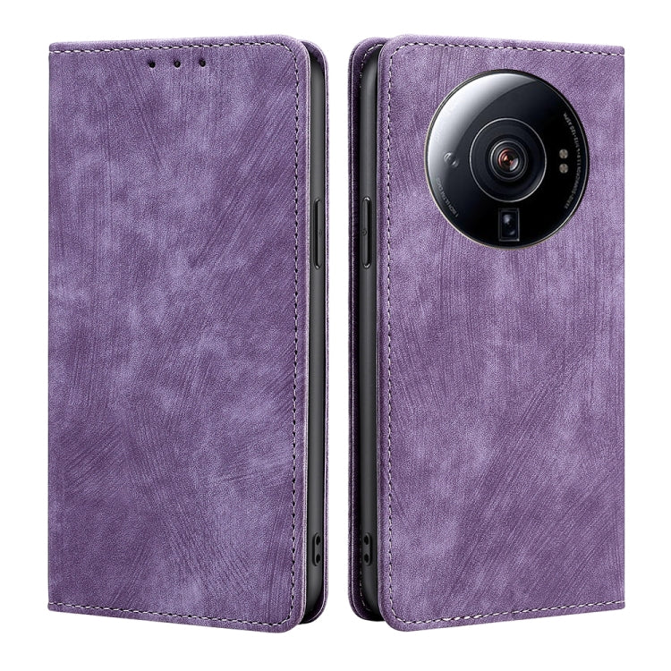 RFID Anti-theft Brush Magnetic Leather Phone Case, For Xiaomi Redmi Note 10 JE  Japan, For Xiaomi 12, For Xiaomi 12S Ultra, For Xiaomi Poco C40, For Xiaomi Poco M4 5G, For OnePlus Nord CE 2 5G