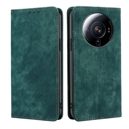RFID Anti-theft Brush Magnetic Leather Phone Case, For Xiaomi Redmi Note 10 JE  Japan, For Xiaomi 12, For Xiaomi 12S Ultra, For Xiaomi Poco C40, For Xiaomi Poco M4 5G, For OnePlus Nord CE 2 5G