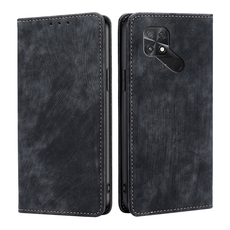 RFID Anti-theft Brush Magnetic Leather Phone Case, For Xiaomi Redmi Note 10 JE  Japan, For Xiaomi 12, For Xiaomi 12S Ultra, For Xiaomi Poco C40, For Xiaomi Poco M4 5G, For OnePlus Nord CE 2 5G